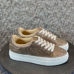 Betsey Johnson Sidny Sneaker Rhinestones Platform